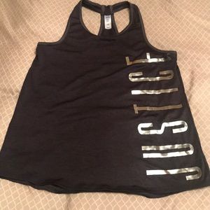 Justice racerback tank top